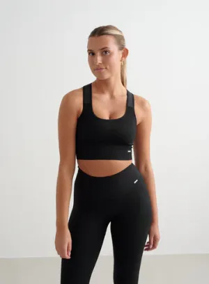 AIM´N High Support Ribbed Bra 059 Black