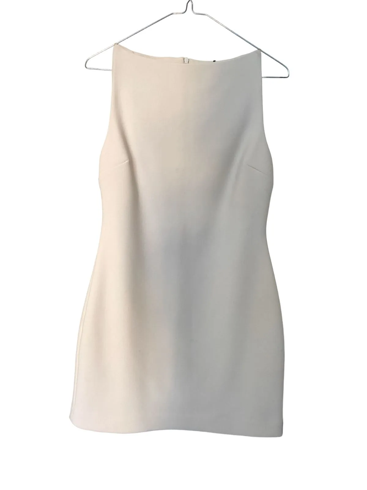 BEC   BRIDGE Raphaela Mini Dress | Vanilla/Off White, Thick & Stretch, Bridal