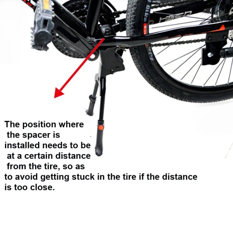 Bicycle Mountain Bike Foot Support Adjustable Middle Support(Black)