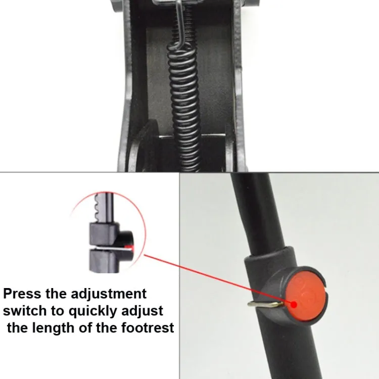 Bicycle Mountain Bike Foot Support Adjustable Middle Support(Black)