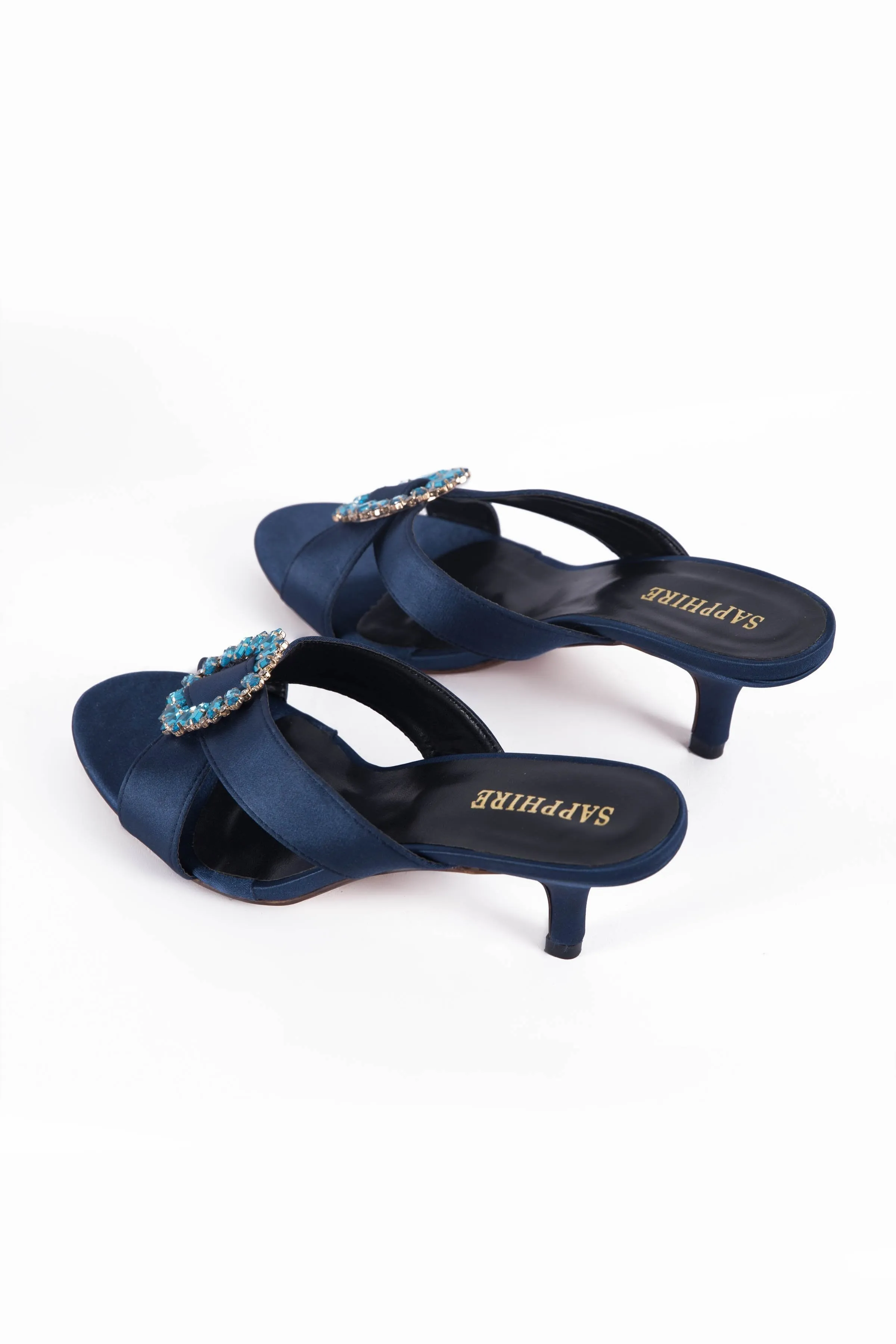 Blue Kitten Heels