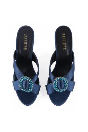 Blue Kitten Heels