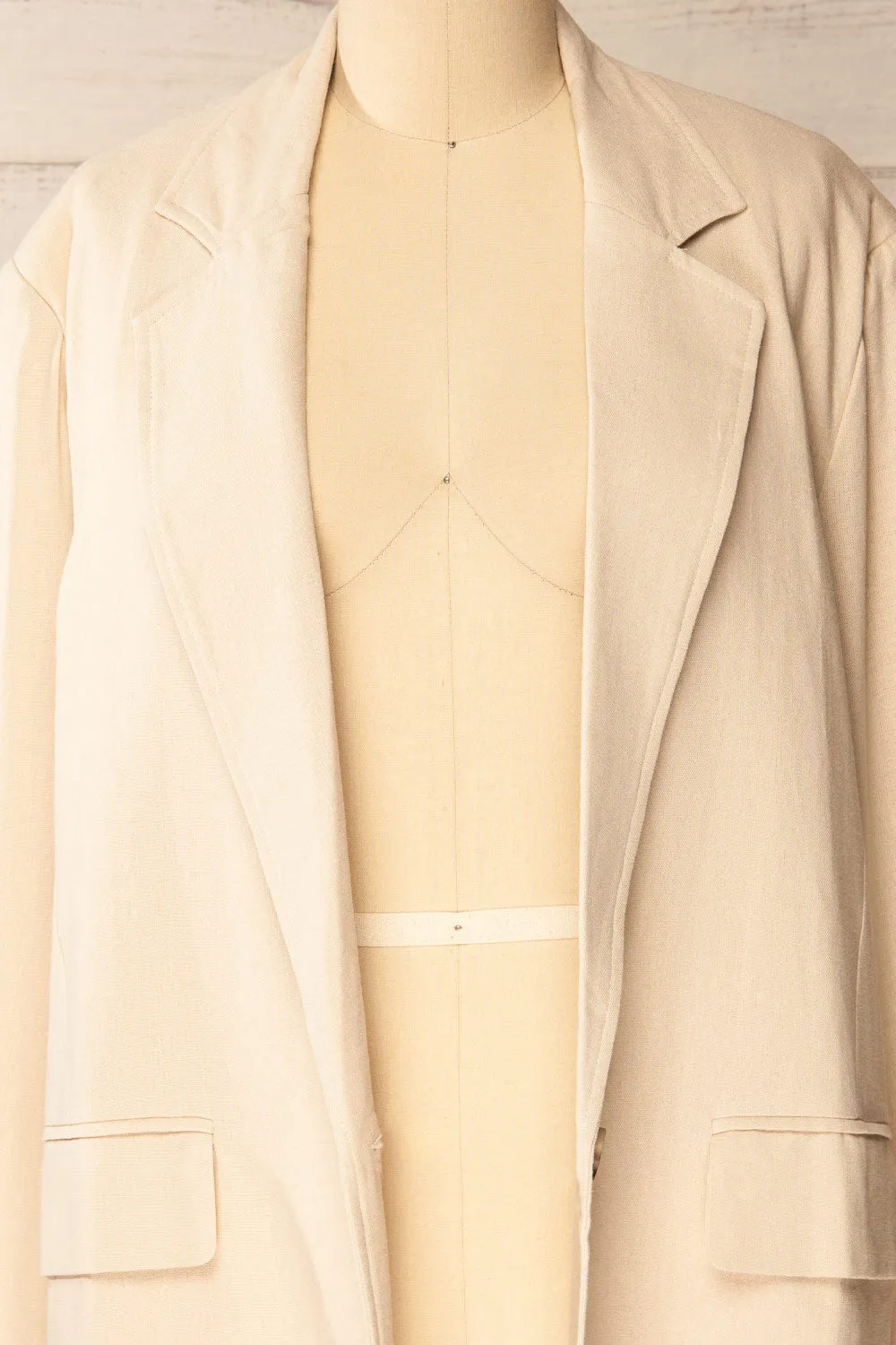 Brando Beige | Oversized Blazer