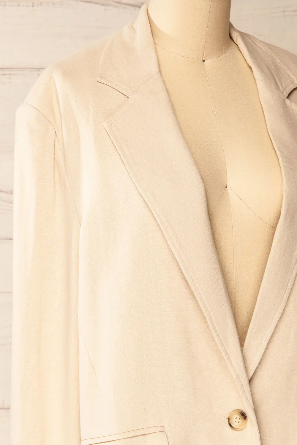 Brando Beige | Oversized Blazer