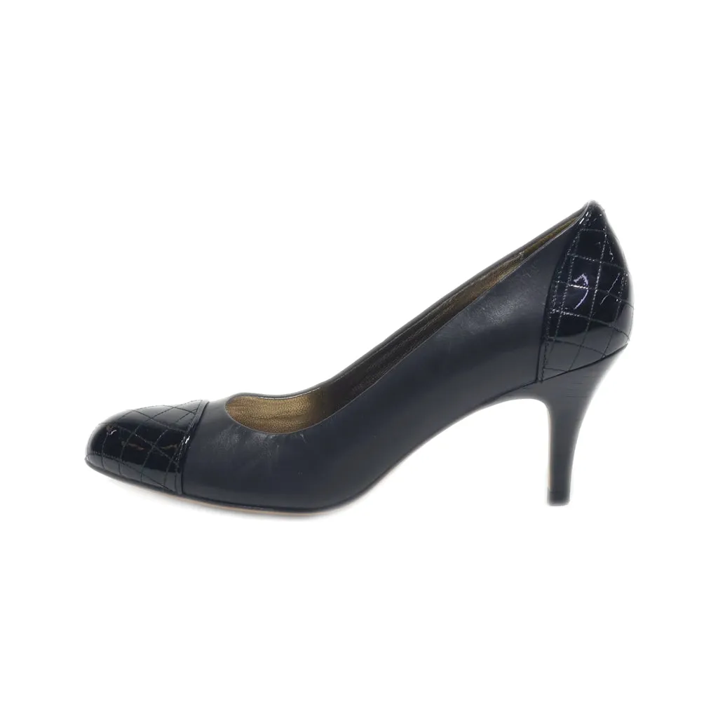 Brooks Kitten Heels Leather Black Colour For Women