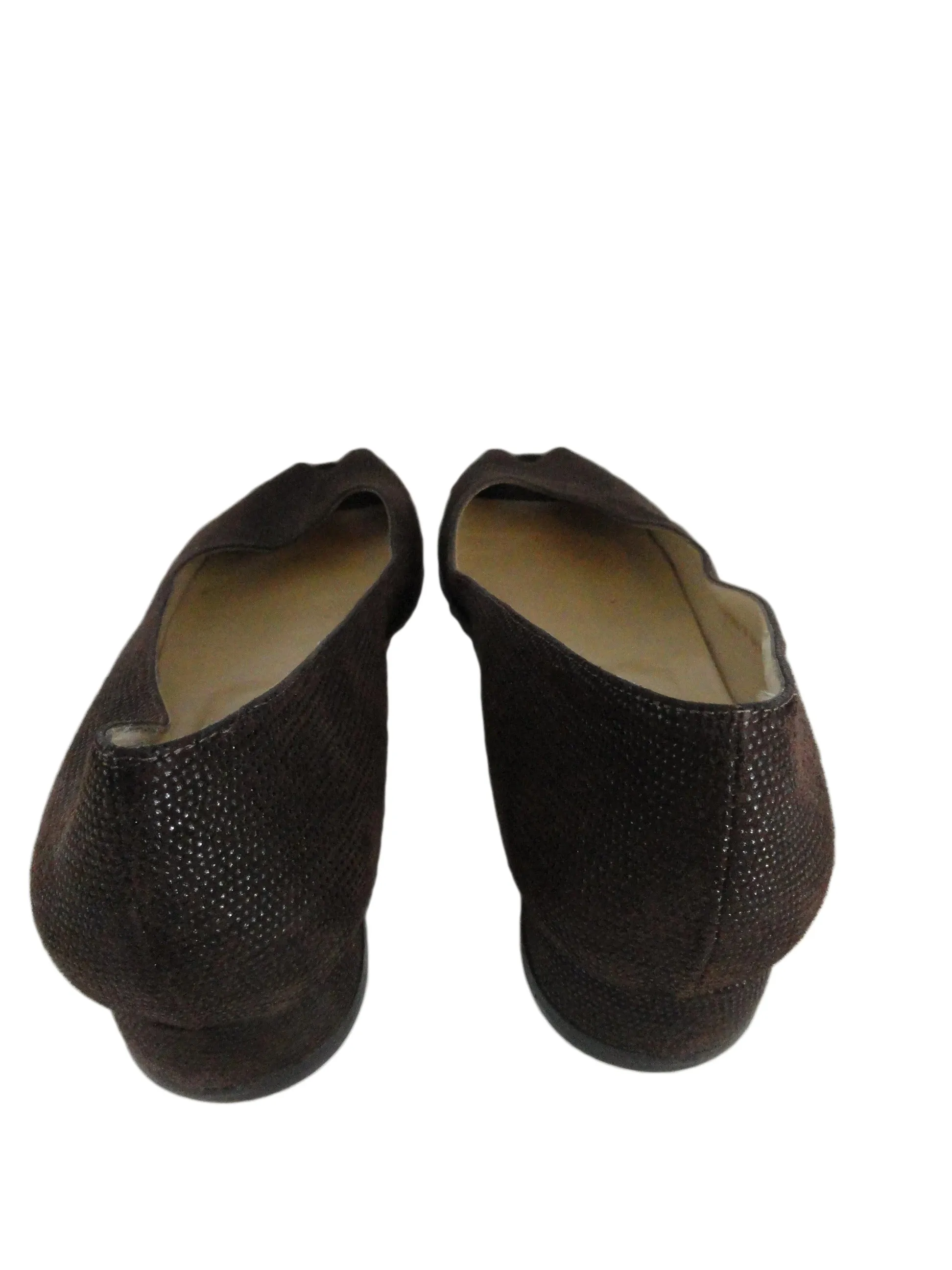 Bruno Magli Shoes Brown Leather Kitten Heels 10-1/2 M SKU 000279-2