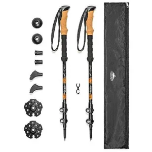 Cascade Mountain Tech Aluminum Collapsible Quick Lock Trekking Poles