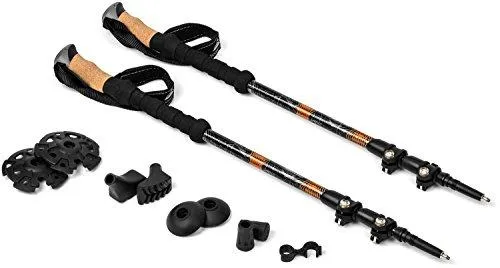 Cascade Mountain Tech Aluminum Collapsible Quick Lock Trekking Poles