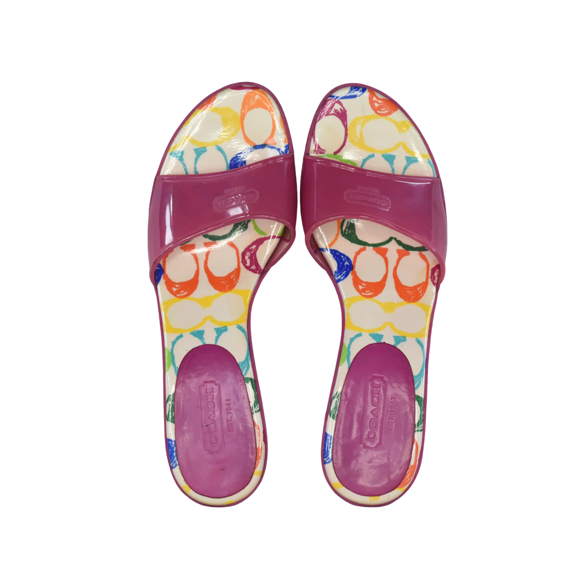 Coach Kitten Heel Pink, Multi Size 10 SKU 000130-5
