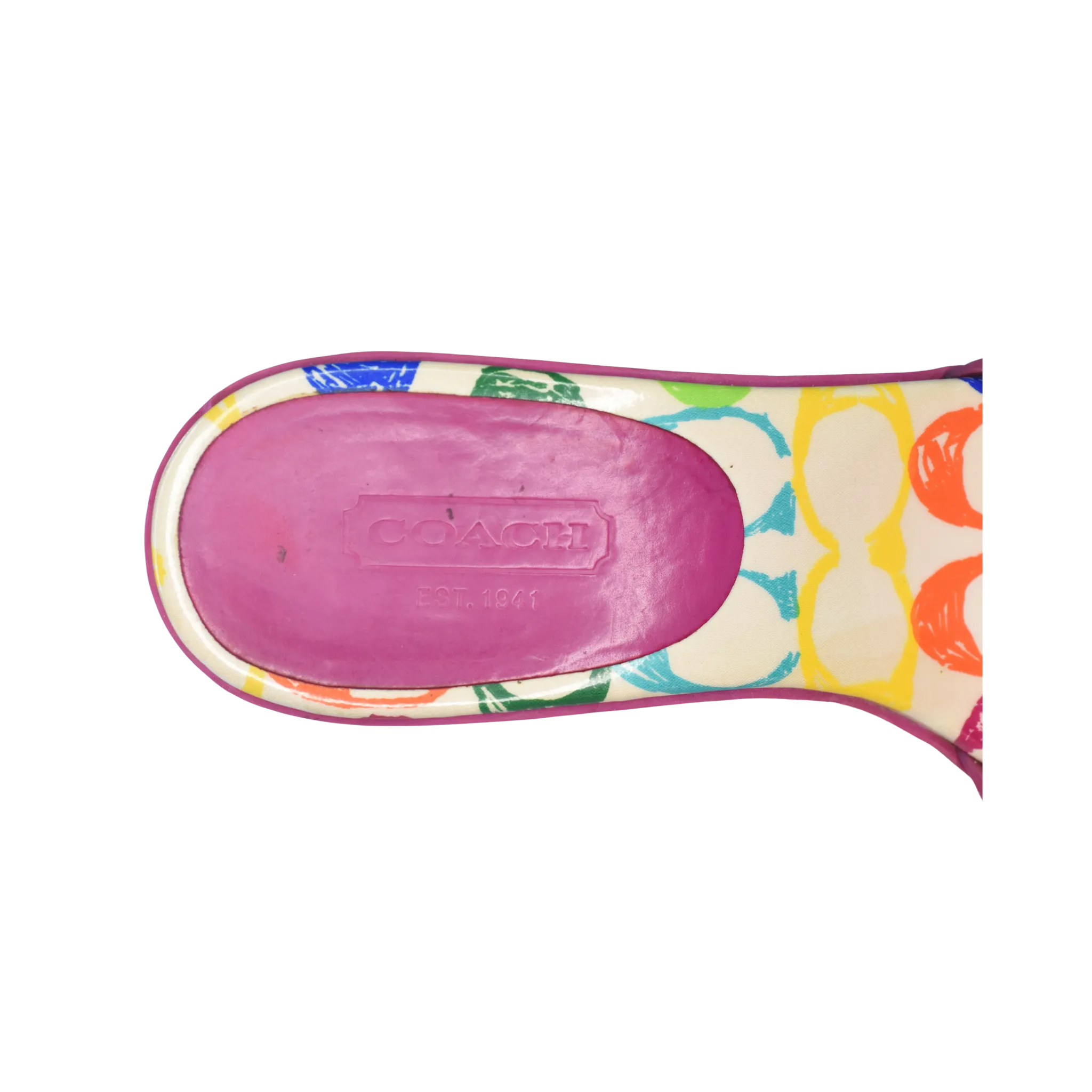 Coach Kitten Heel Pink, Multi Size 10 SKU 000130-5