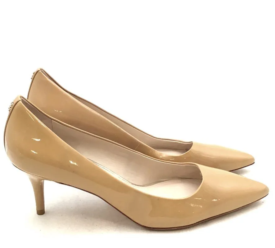 Coach Women's Tan Point Toe Slip-On Kitten Pump Heels - Size 9.5 B
