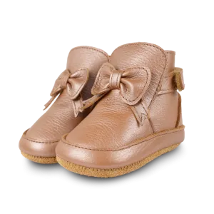 Cubow Booties | Clay Metallic Leather