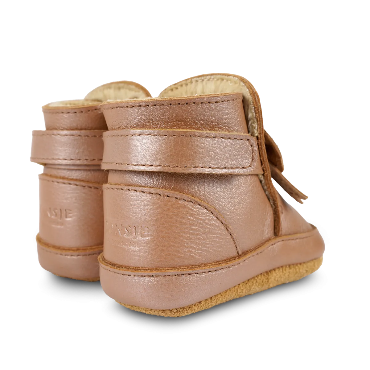 Cubow Booties | Clay Metallic Leather