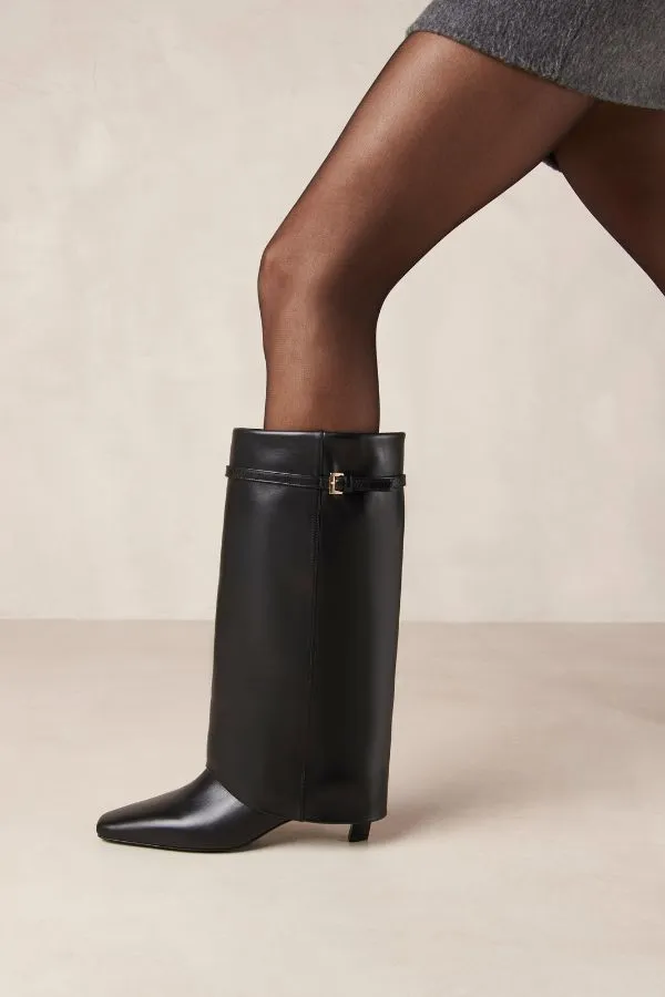 Evita Leather Boots | Black