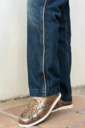 Gold Metallic Leopard Cruiser