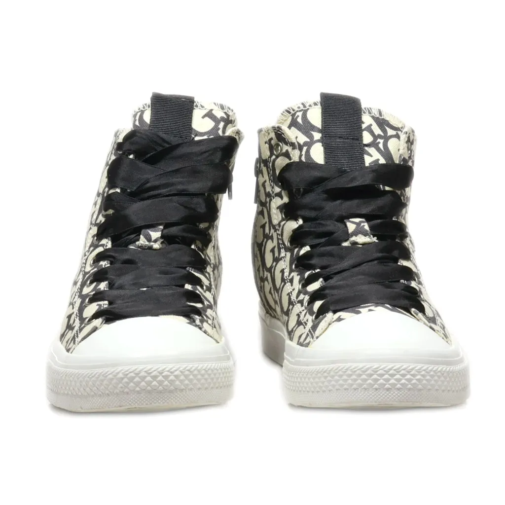 Guess Ankle Boots Canvas Beige Colour For Women