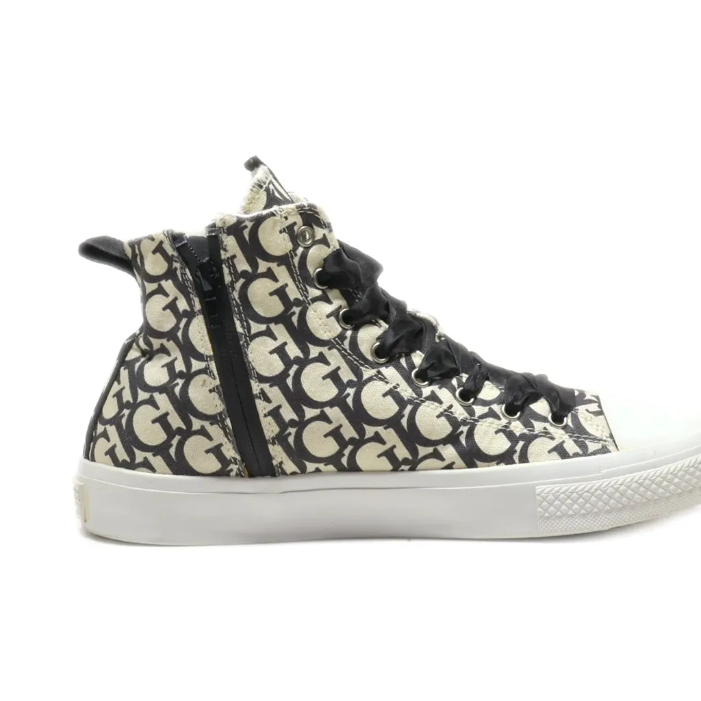 Guess Ankle Boots Canvas Beige Colour For Women