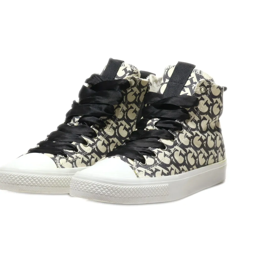 Guess Ankle Boots Canvas Beige Colour For Women