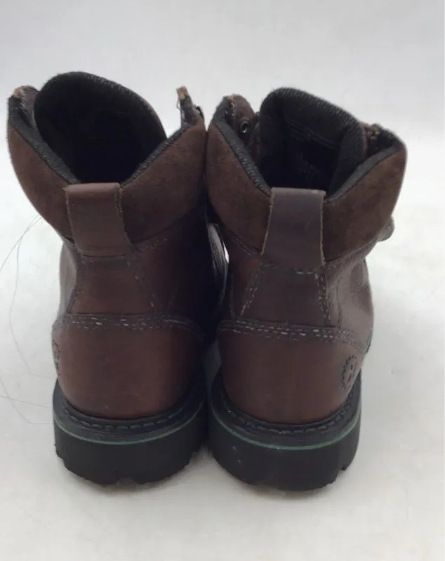 Hytest Women's Brown Leather Heat Resistant Work Boots - Size 4.5D