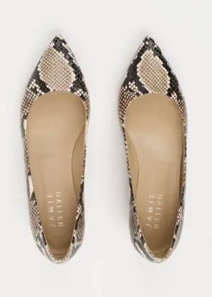 Jamie Haller Kitty Point Heels Taupe