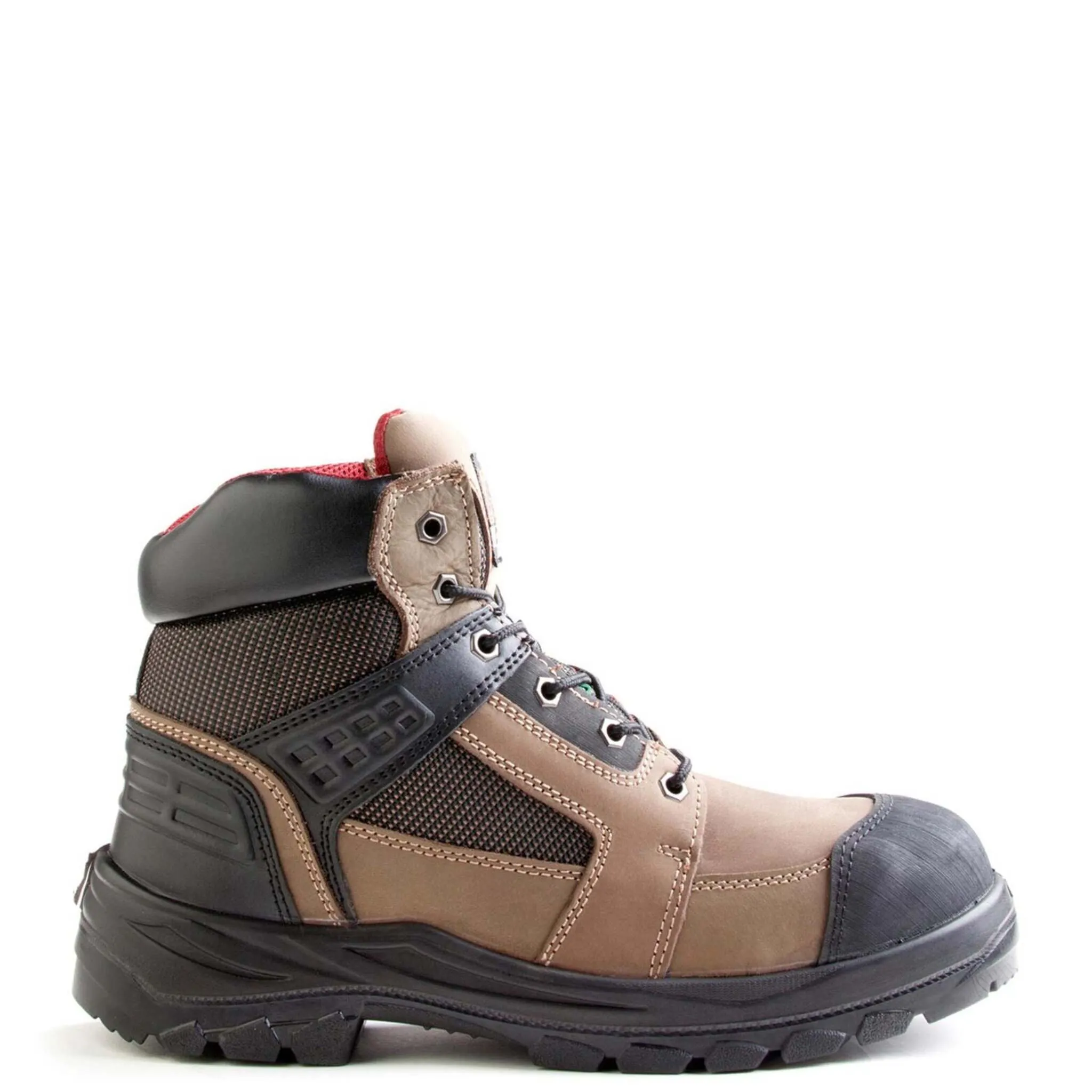 Kodiak Men's Rebel 6" Nubuck Leather Steel Toe Safety Work Boots, Lightweight with Removable Insole, Oil & Shock Resistant, CSA Approved | Sizes 7-14