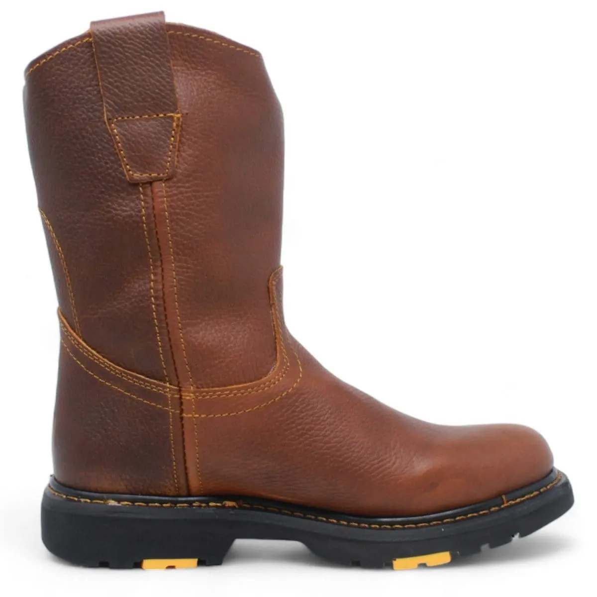 La Carreta Round Toe Rupper Work Boots Rubber Sole B23 Oak