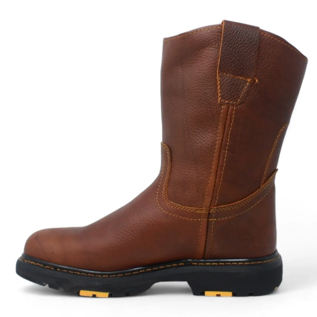 La Carreta Round Toe Rupper Work Boots Rubber Sole B23 Oak