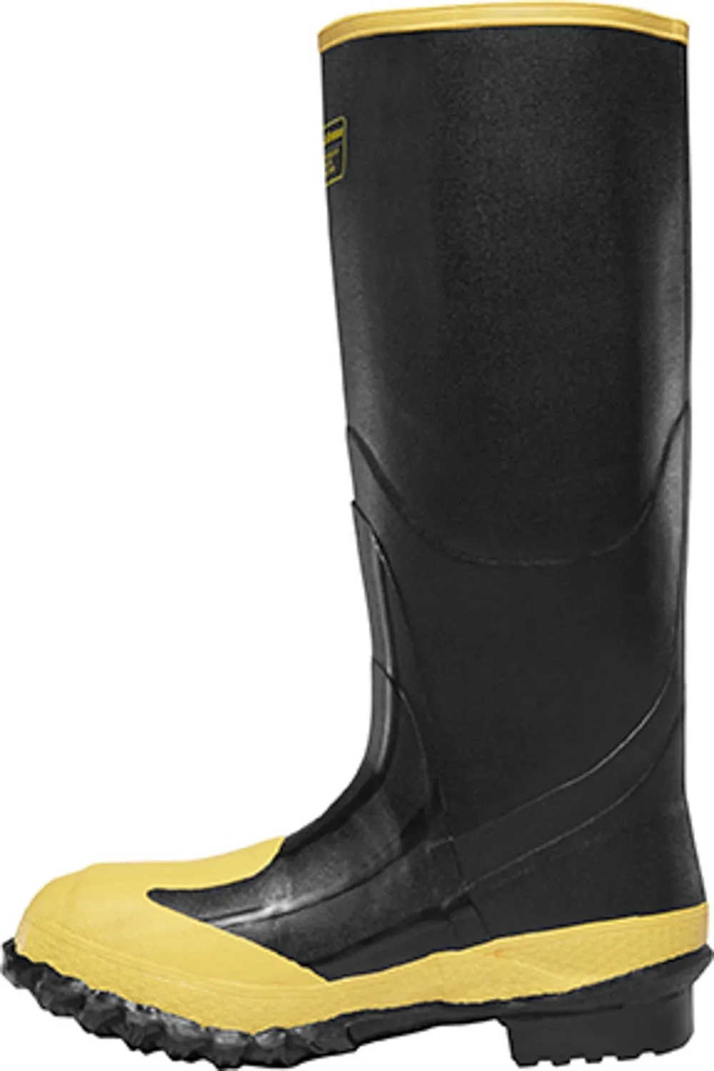 LaCrosse Mens 16in Meta MET/SM/ST Black Rubber Work Boots
