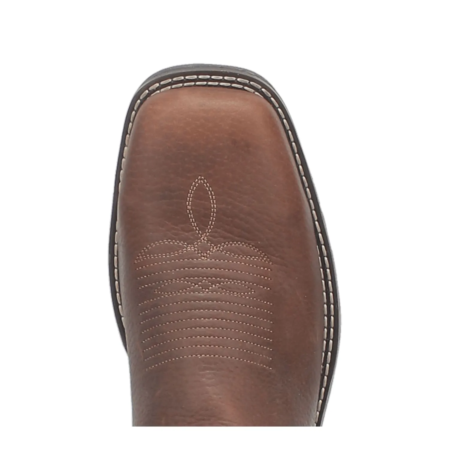 Laredo Men's Brown/Black Nazca Broad Square Toe Work Boots