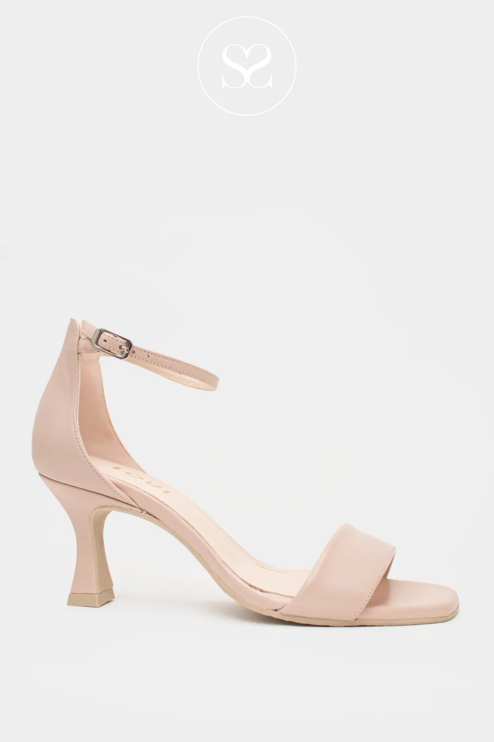 LODI LISCO NUDE HEELED SANDAL