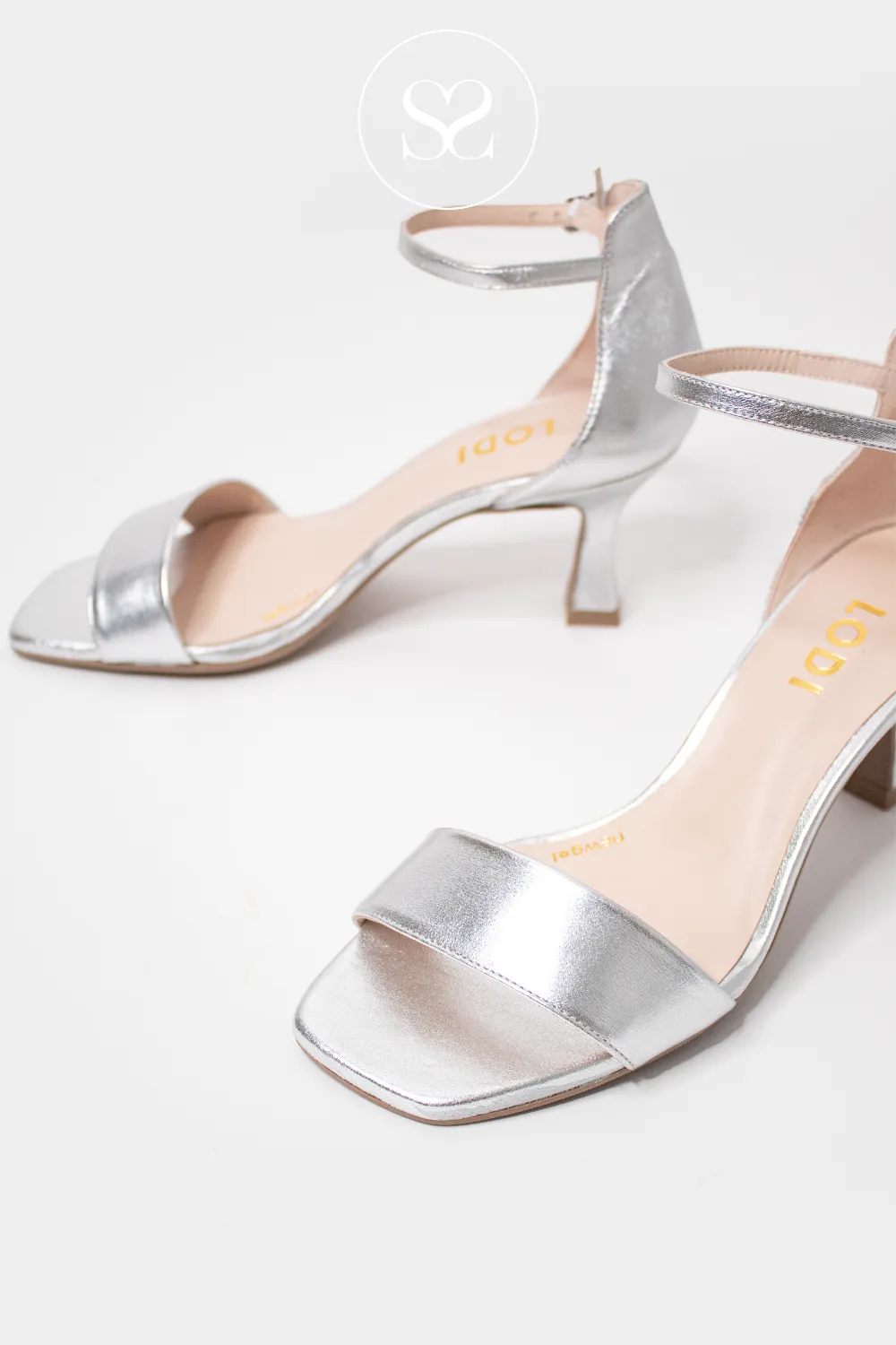 LODI LISCO SILVER HEELED SANDAL