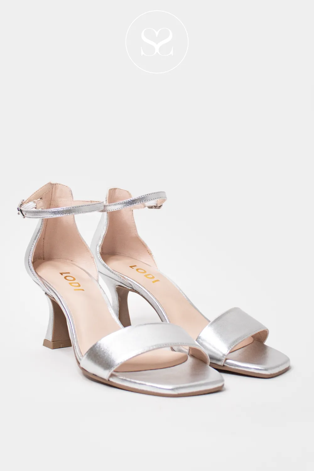 LODI LISCO SILVER HEELED SANDAL