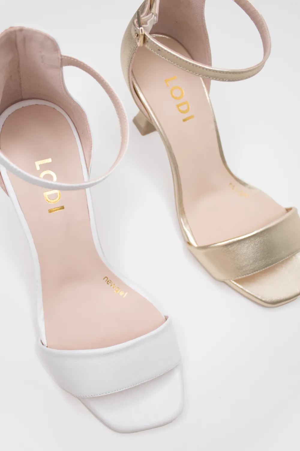 LODI LISCO  WHITE HEELED SANDAL