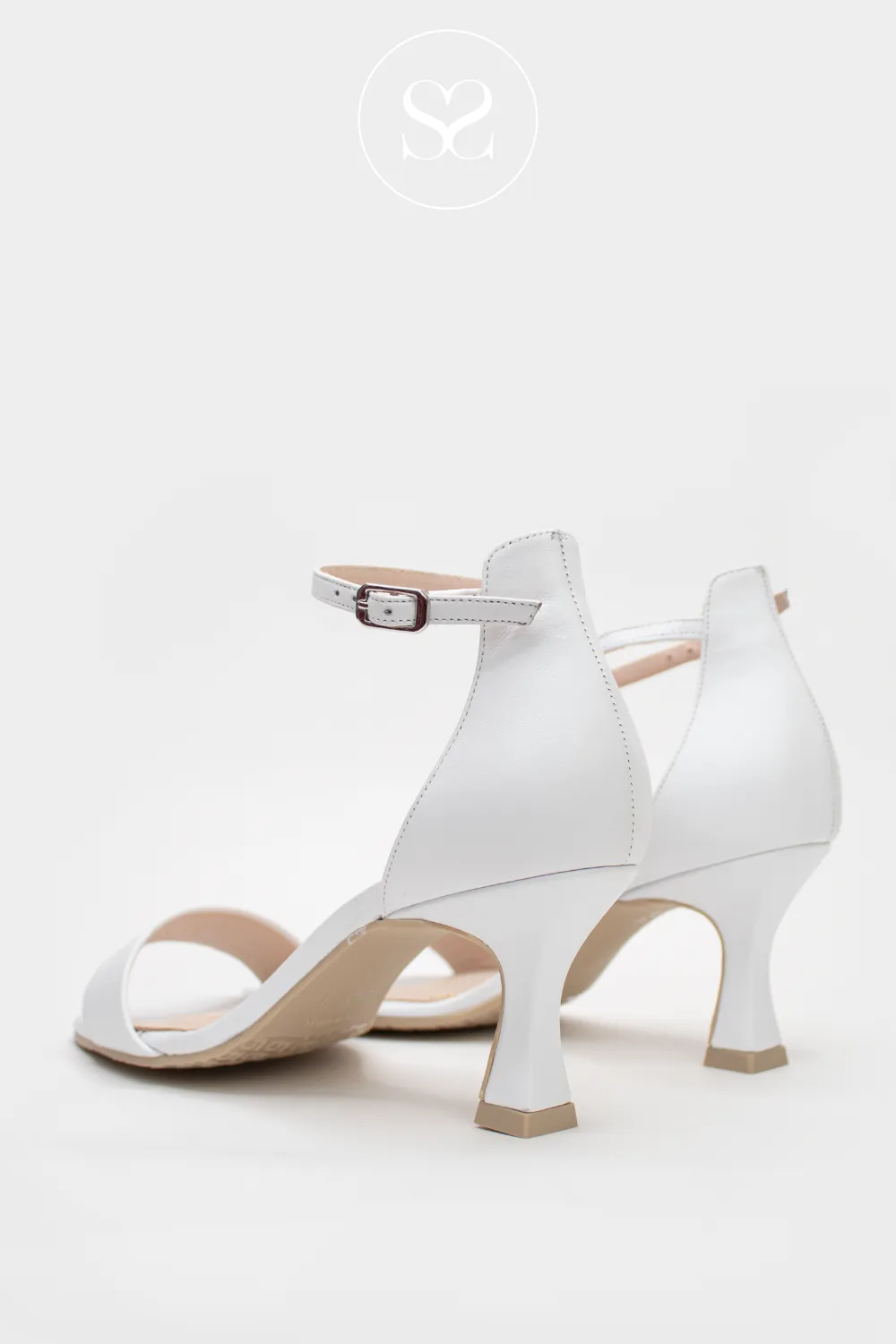 LODI LISCO  WHITE HEELED SANDAL