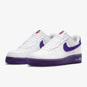 Men's Nike x Sports Specialties Air Force 1 '07 Low EMB (White/Court Purple)(DB0264-100)