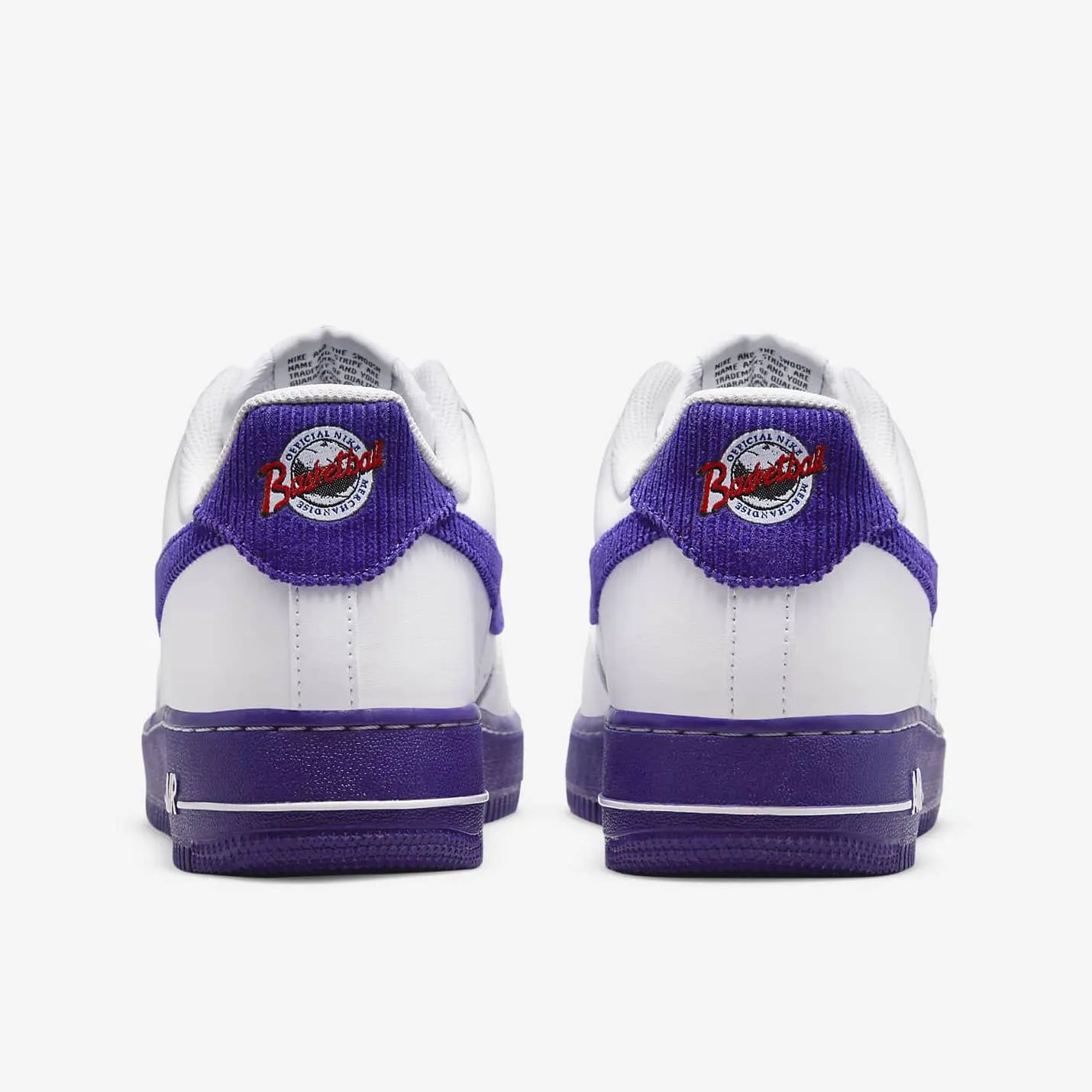 Men's Nike x Sports Specialties Air Force 1 '07 Low EMB (White/Court Purple)(DB0264-100)