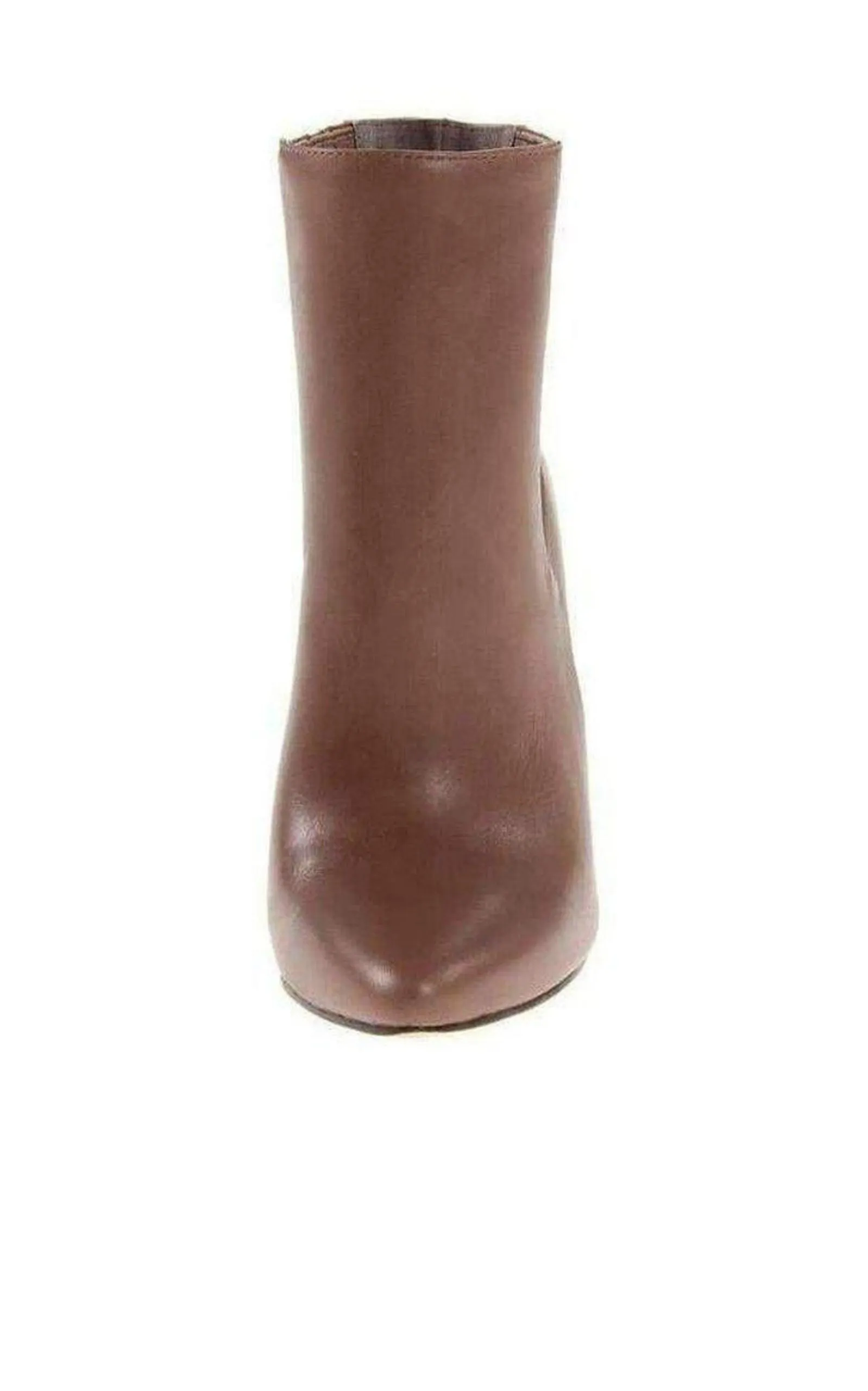 Metild Beige Leather High Heel Bootie