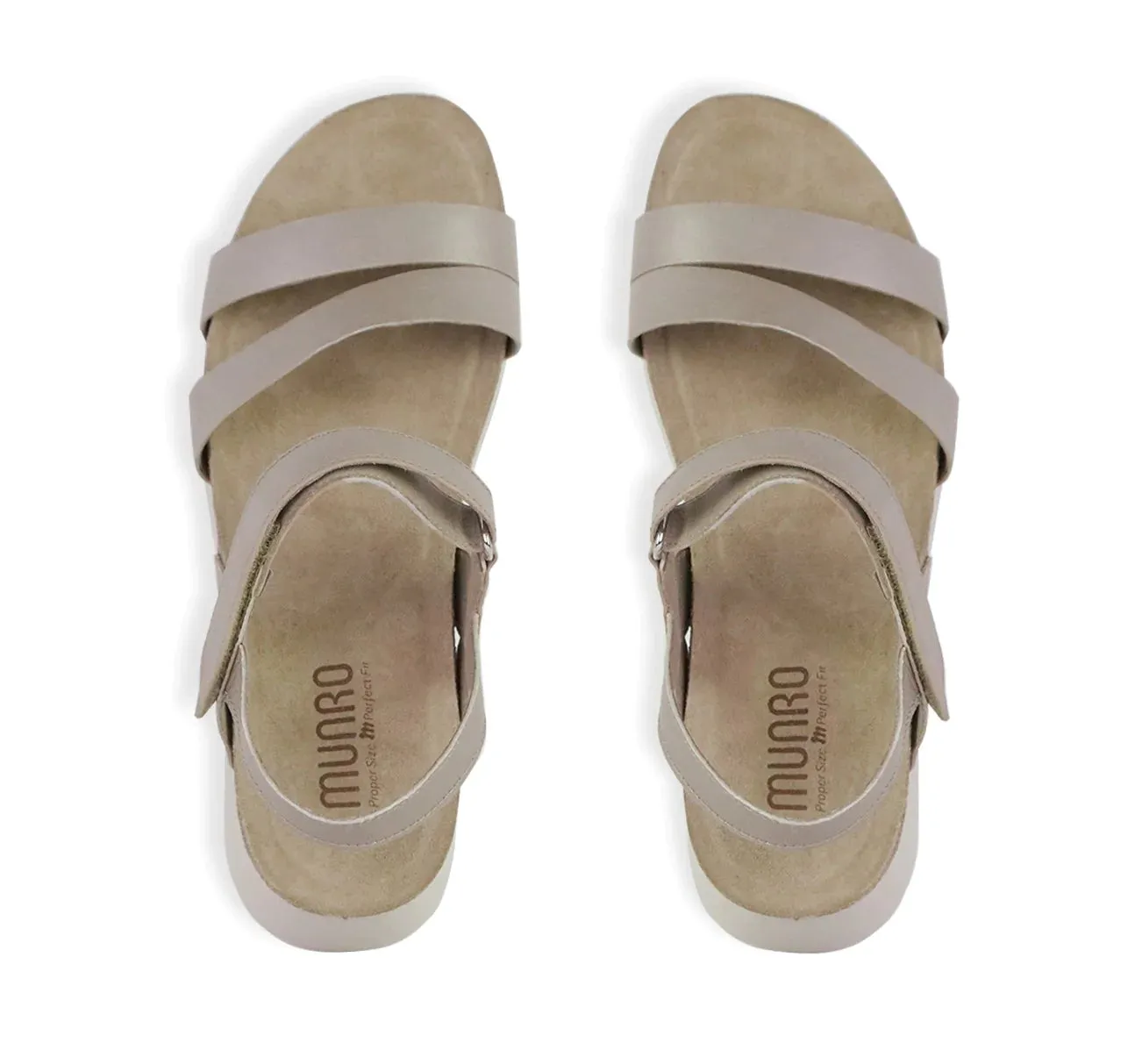 Munro Women's Juniper Sandal - Taupe Metallic