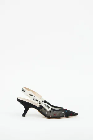 Navy & Multi J'Adior Confetti Heel