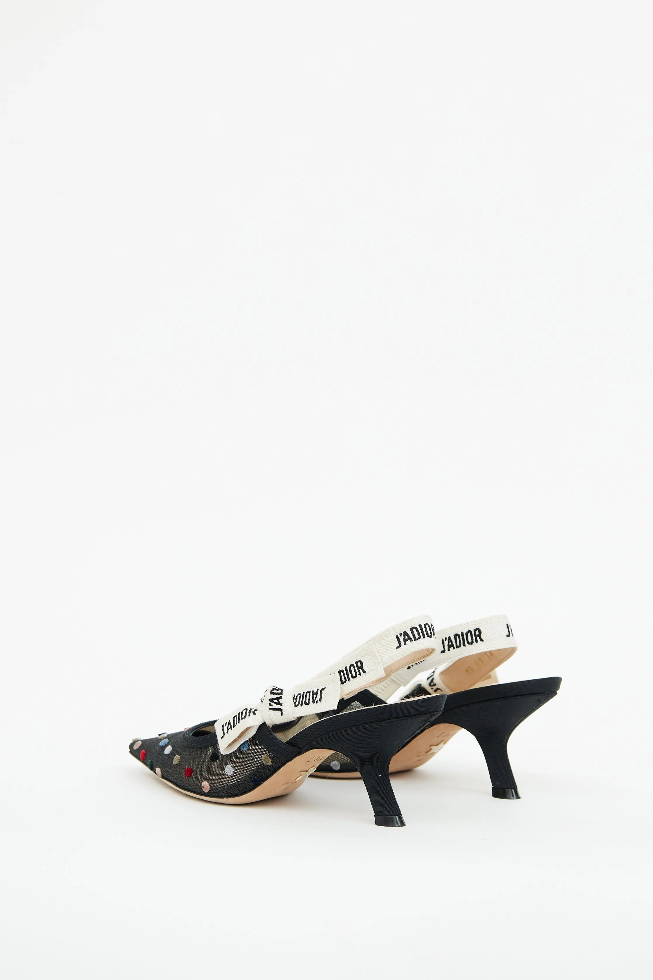 Navy & Multi J'Adior Confetti Heel
