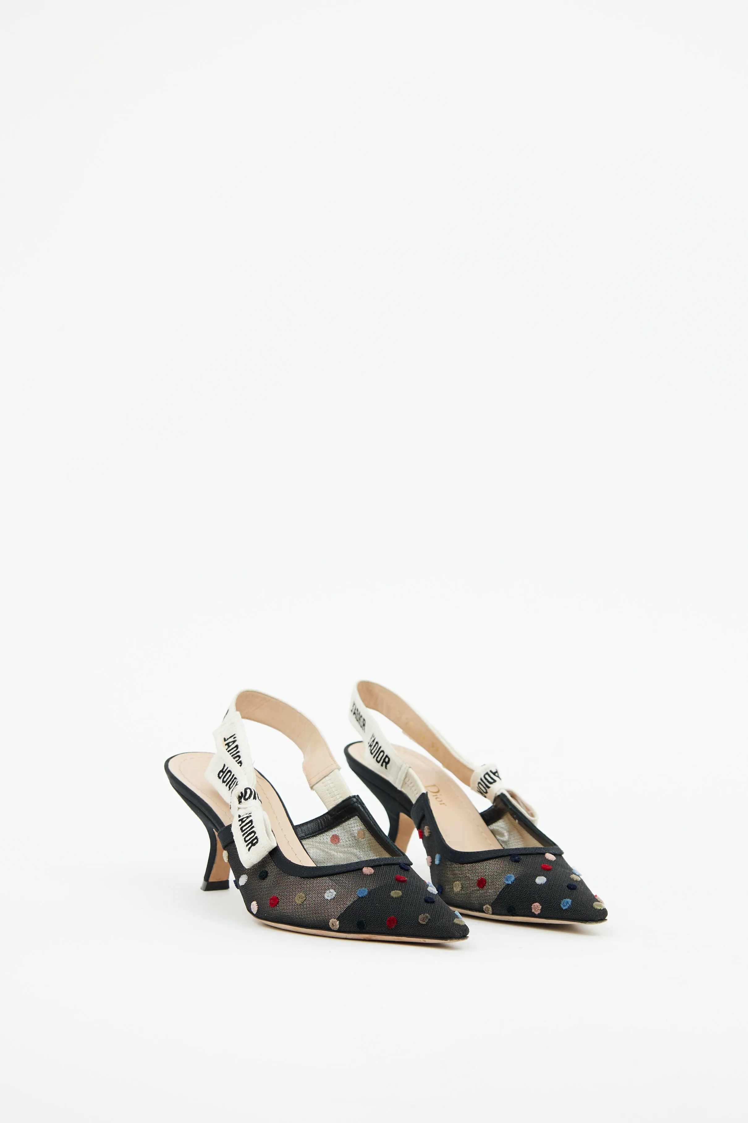 Navy & Multi J'Adior Confetti Heel