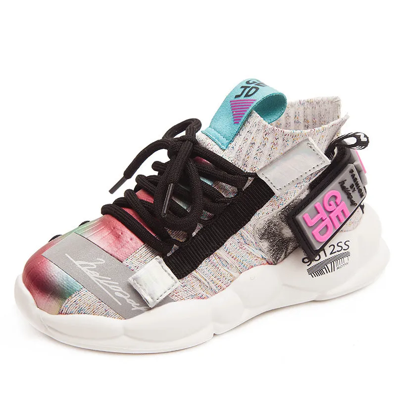 New Girls Middle And Big Kids Autumn Sports Shoes