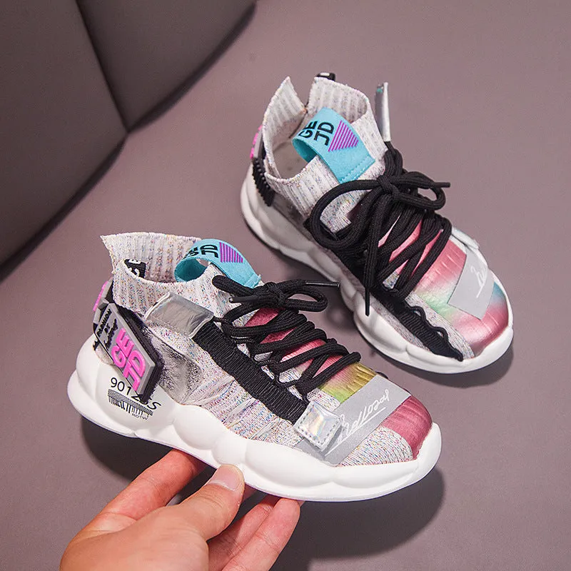 New Girls Middle And Big Kids Autumn Sports Shoes
