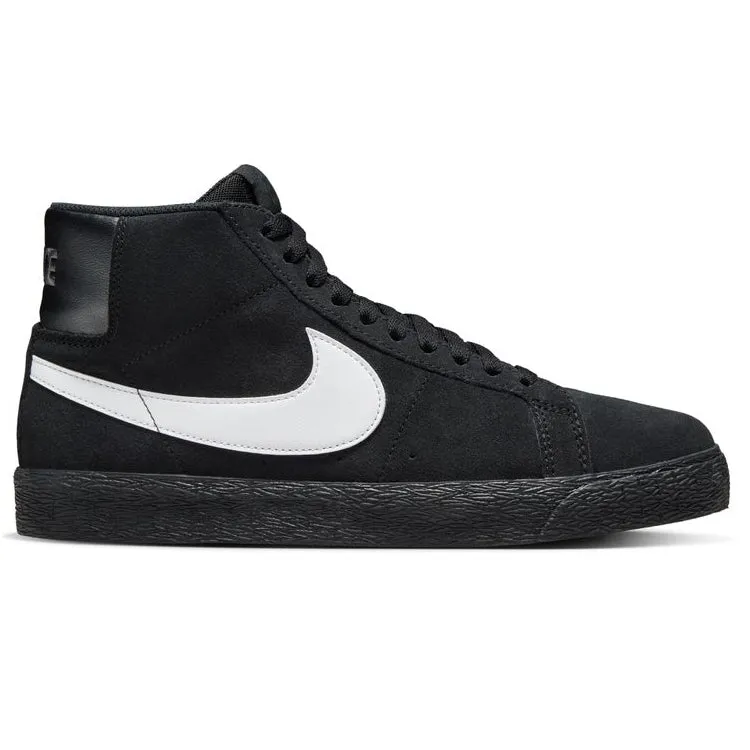 Nike SB Blazer Mid Skate Shoe - Black/White-Black-Black