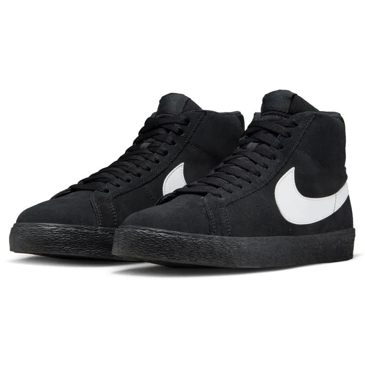 Nike SB Blazer Mid Skate Shoe - Black/White-Black-Black