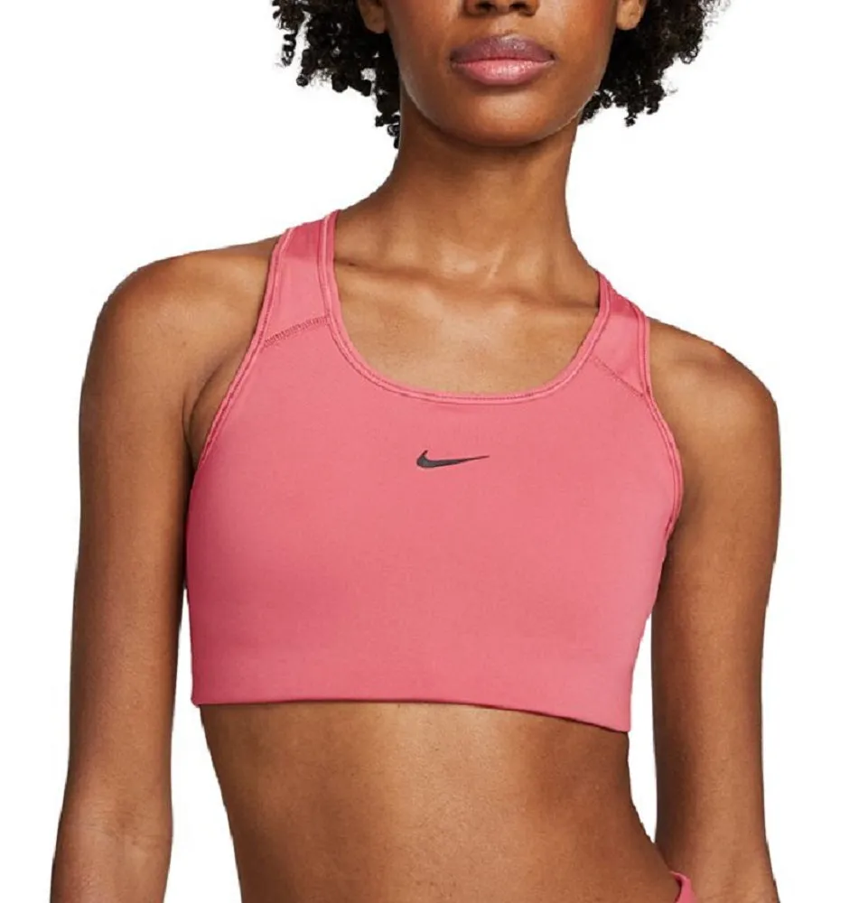 Nike Women's 1 Piece Pad Medium Impact Sports Bra Pink Size X-Small