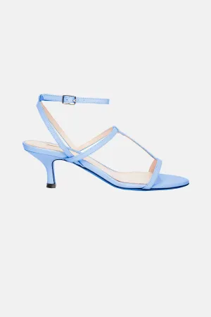 Novie Kitten Heel In Baby Blue Leather