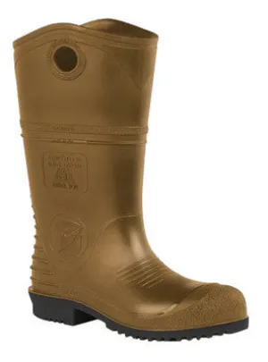 Onguard Size 12 Men's Dark Brown And Black DuraPro XCP PVC Chemical Resistant Boots With Chevron Sure-Flex PVC Outsole, Steel Toe And Shank