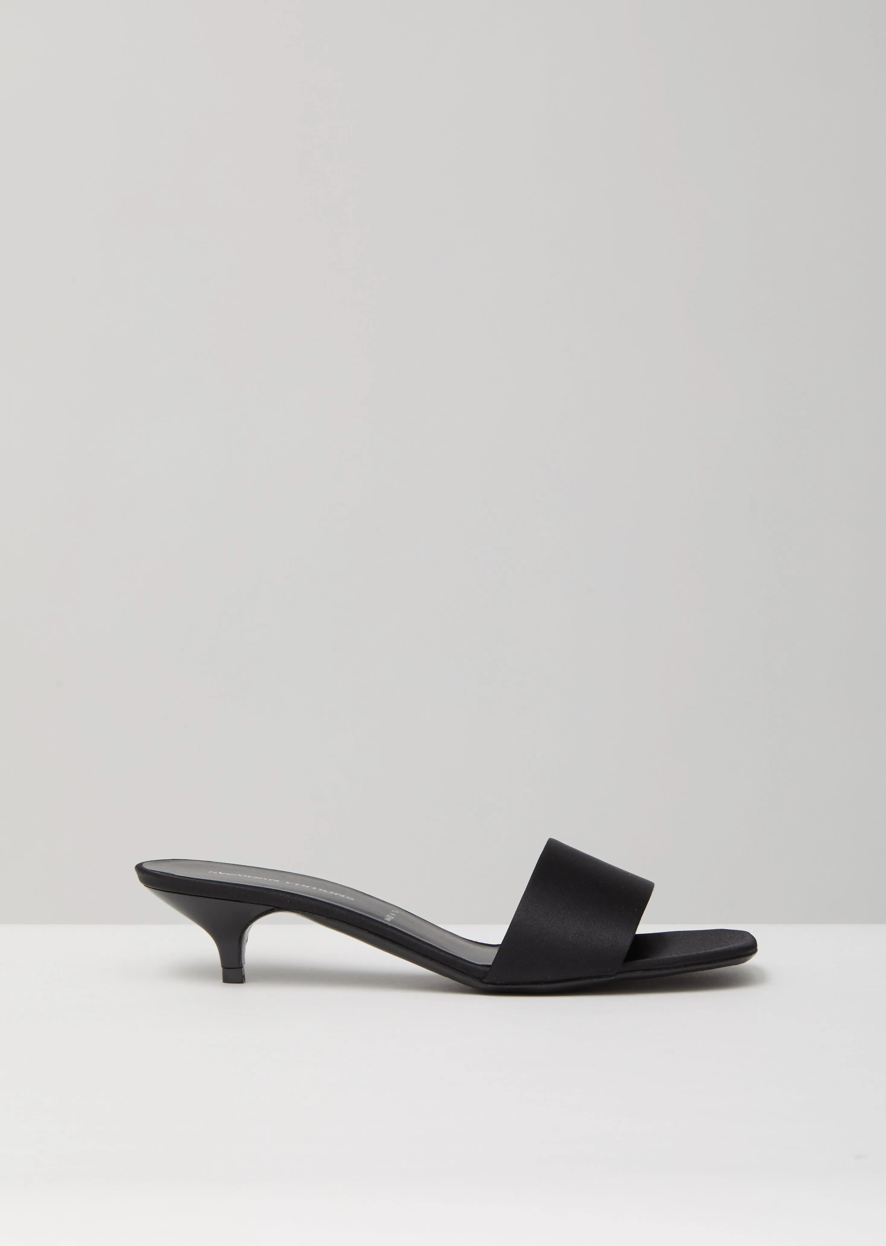 Open Toe Kitten Heel Mule