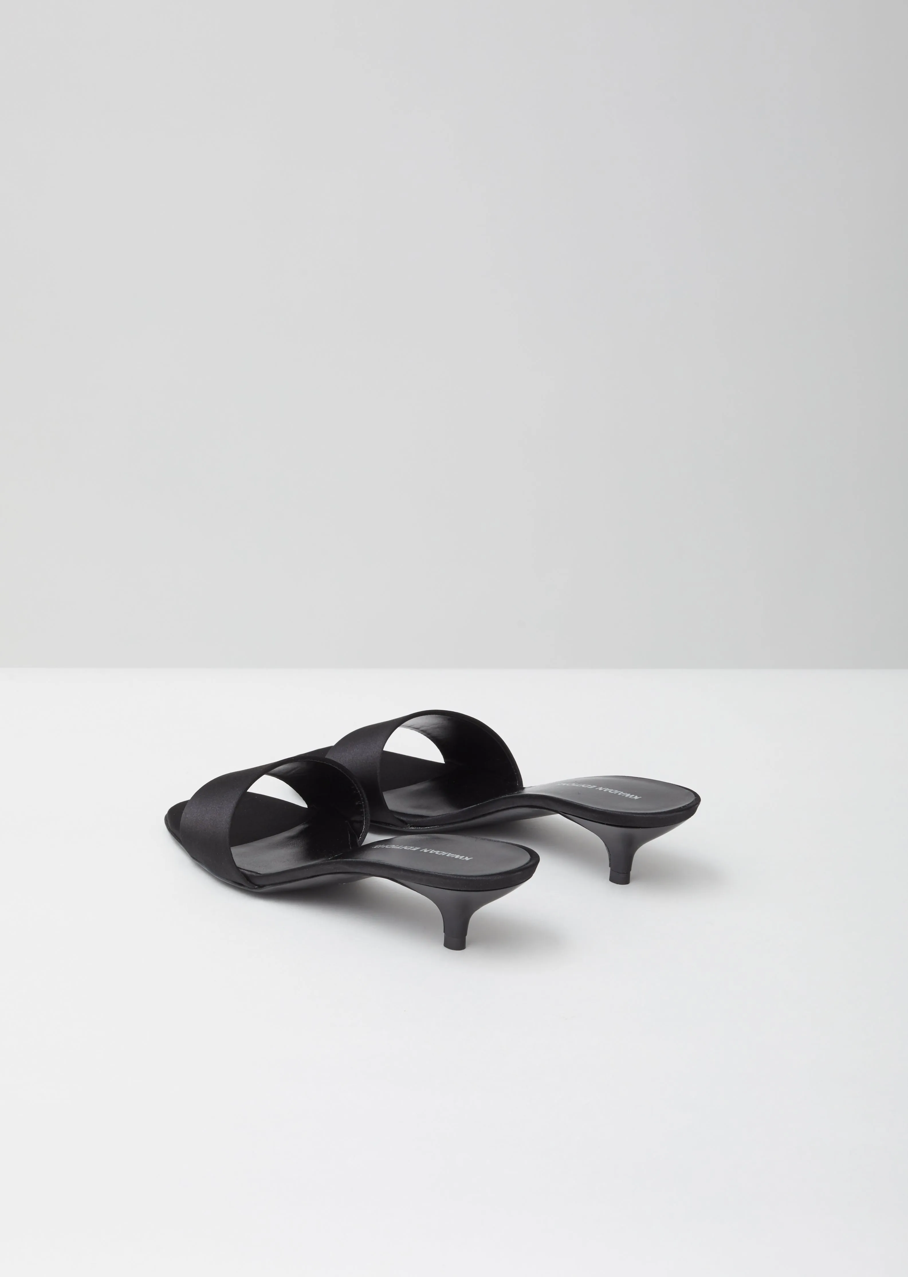 Open Toe Kitten Heel Mule